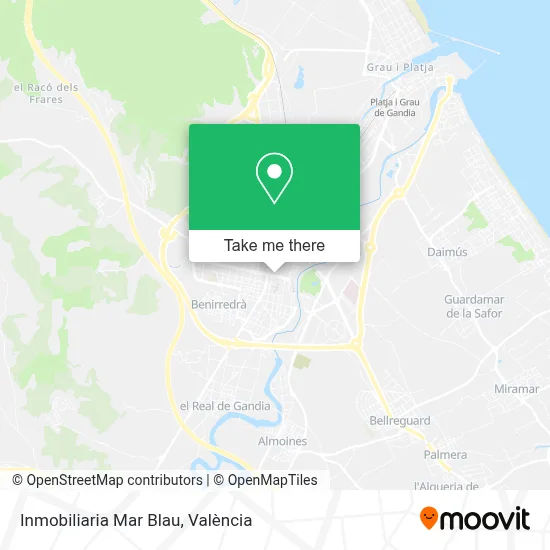 Inmobiliaria Mar Blau map