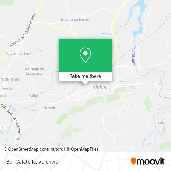 Bar Calatella map