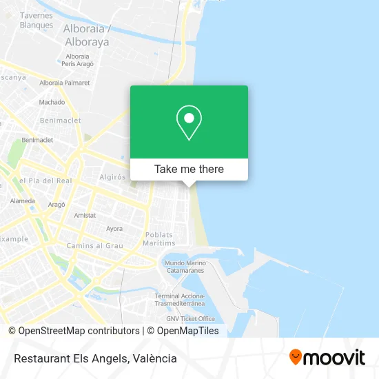 Restaurant Els Angels map