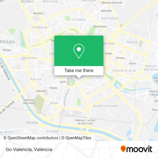 Go Valencia map