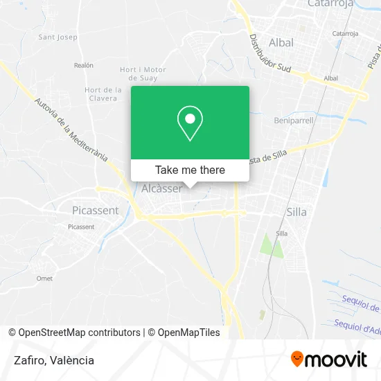 Zafiro map