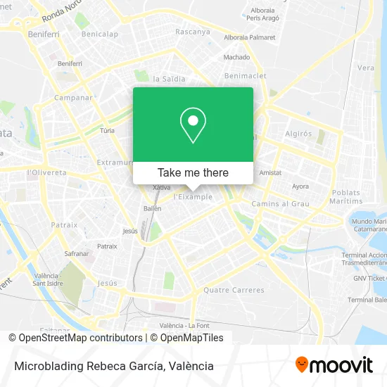 Microblading Rebeca García map