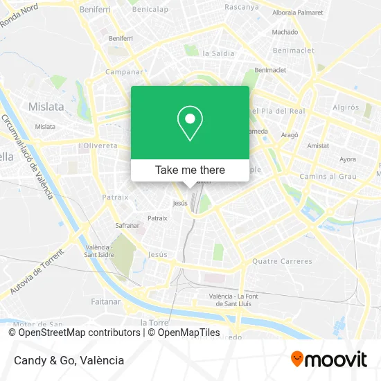 Candy & Go map