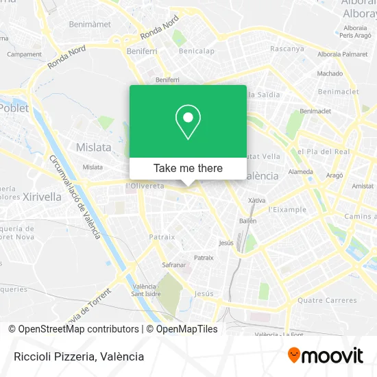 Riccioli Pizzeria map