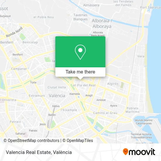 Valencia Real Estate map