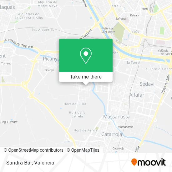 Bar Sandra map