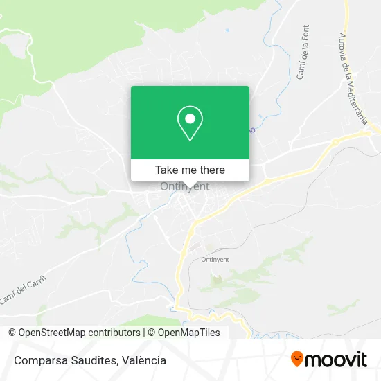 Comparsa Saudites map