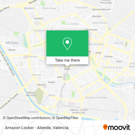 Amazon Locker - Aliende map