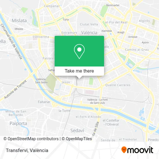Transfervi map
