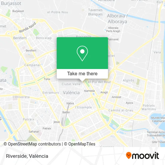 Riverside map