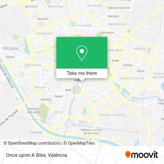Once upon A Bike map