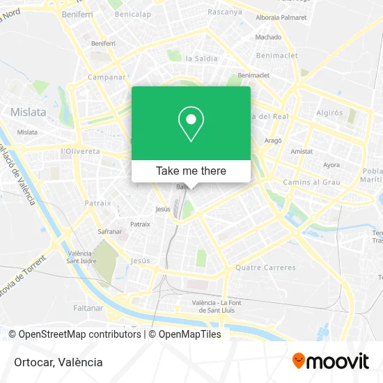 Ortocar map