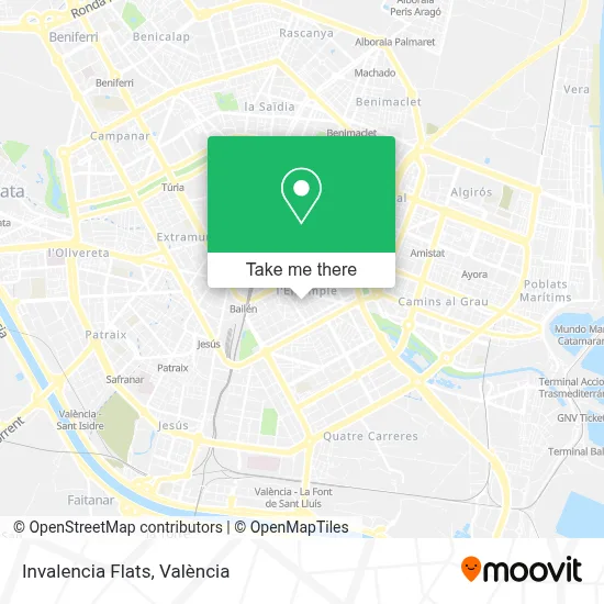 Invalencia Flats map