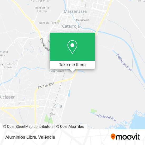 Aluminios Libra map