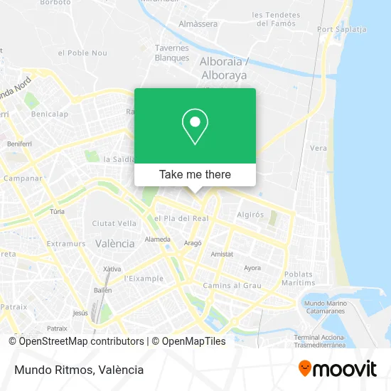 Mundo Ritmos map