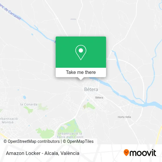 Amazon Locker - Alcala map