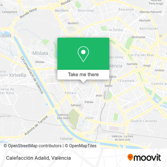 Calefacción Adalid map
