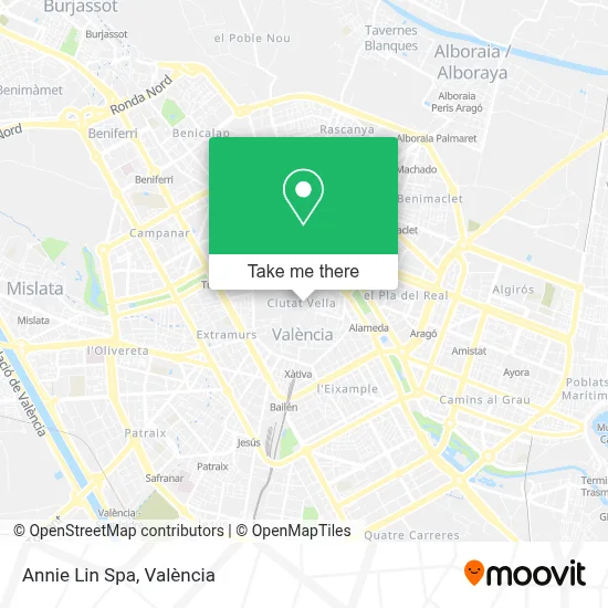 Annie Lin Spa map