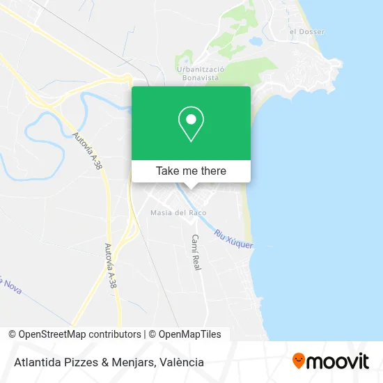 Atlantida Pizzes & Menjars map