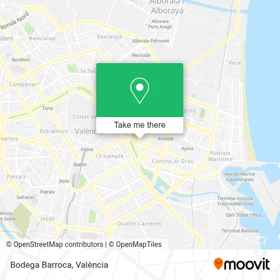 Bodega Barroca map