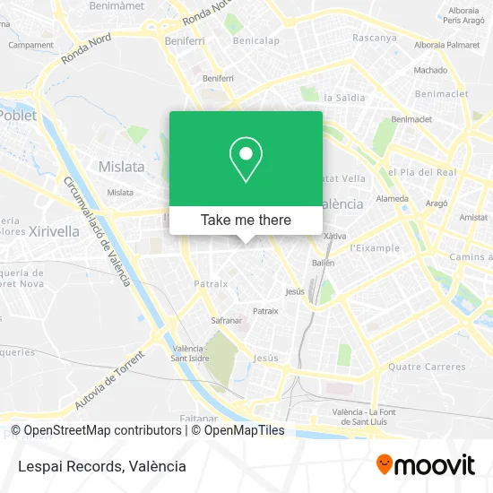Lespai Records map