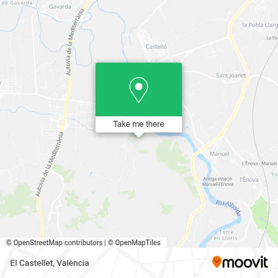 El Castellet map