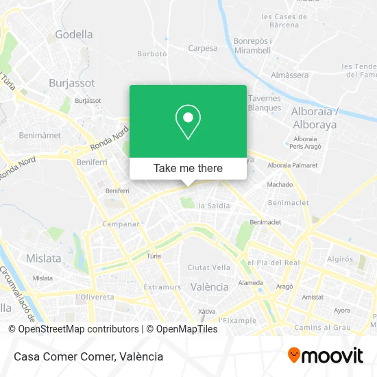 Casa Comer Comer map