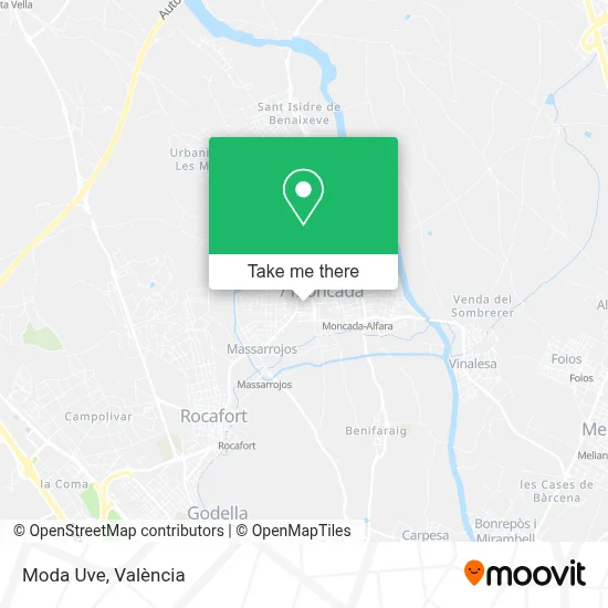 Moda Uve map