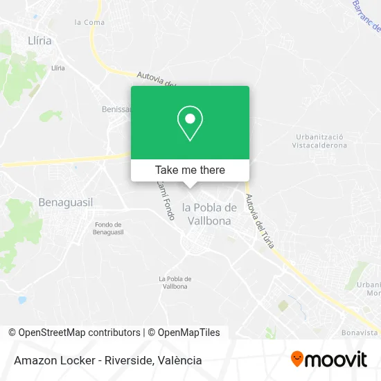 Amazon Locker - Riverside map
