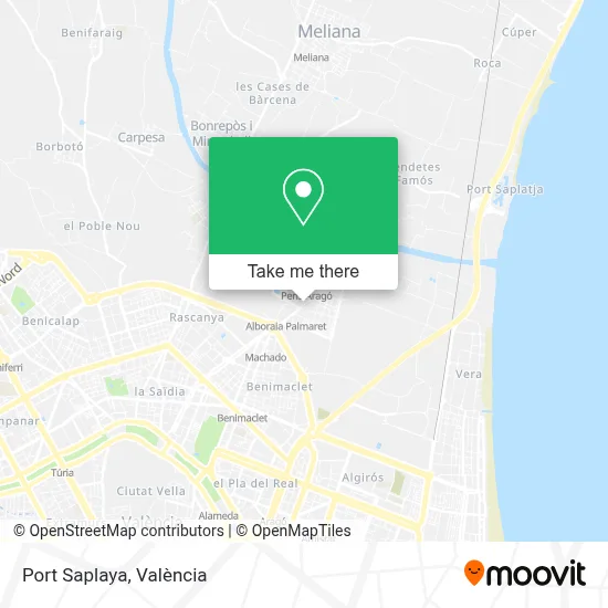 Port Saplaya map