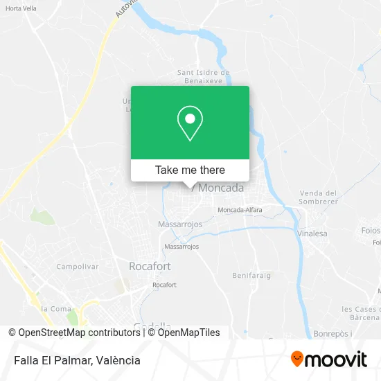 Falla El Palmar map