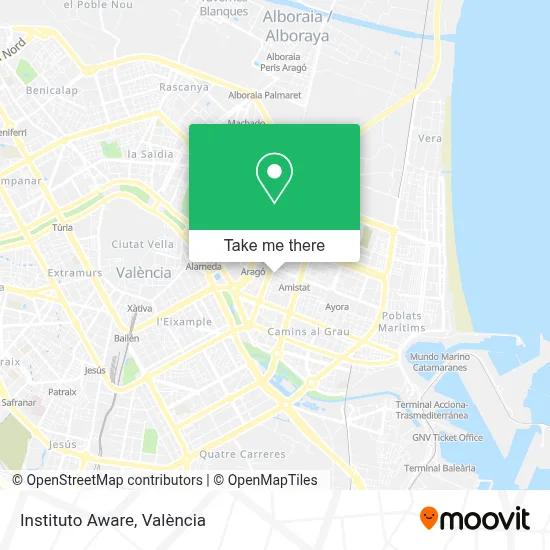 Instituto Aware map