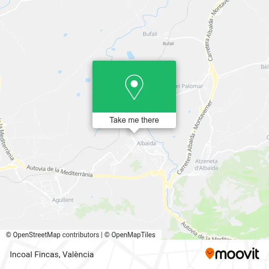 Incoal Fincas map