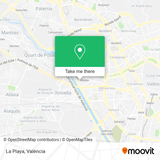 La Playa map