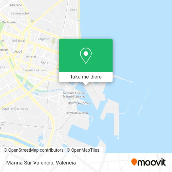 Marina Sur Valencia map