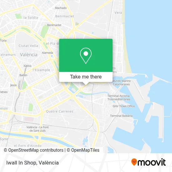 Iwall In Shop map