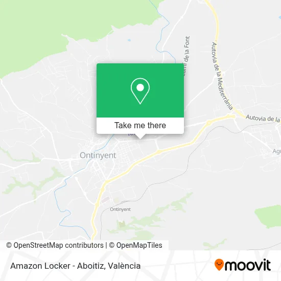 Amazon Locker - Aboitiz map