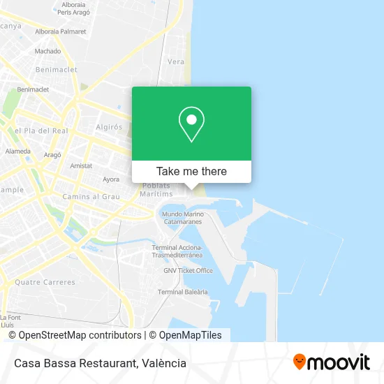 Casa Bassa Restaurant map