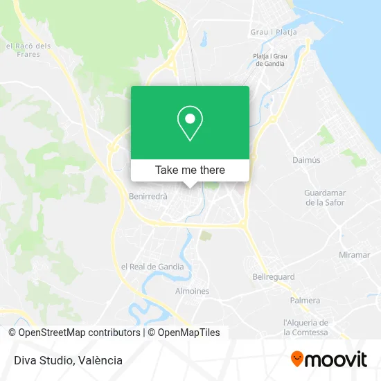 Diva Studio map