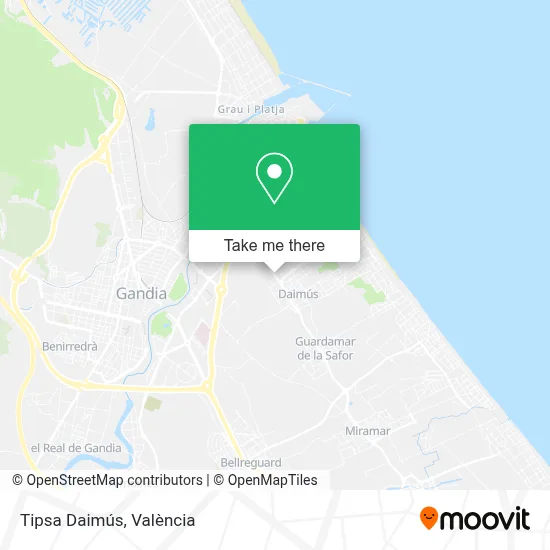 Tipsa Daimús map