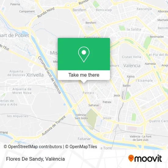 Flores De Sandy map
