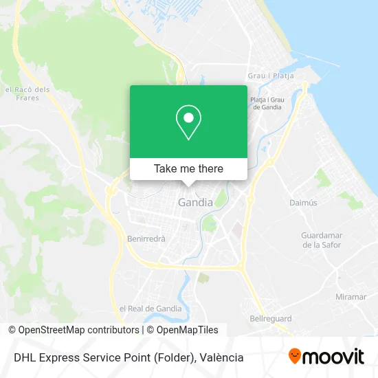 DHL Express Service Point (Folder) map