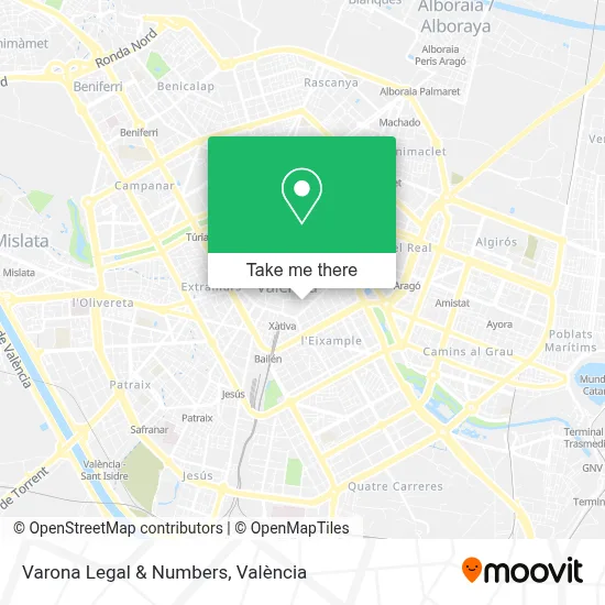 Varona Legal & Numbers map