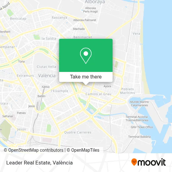 Leader Real Estate map