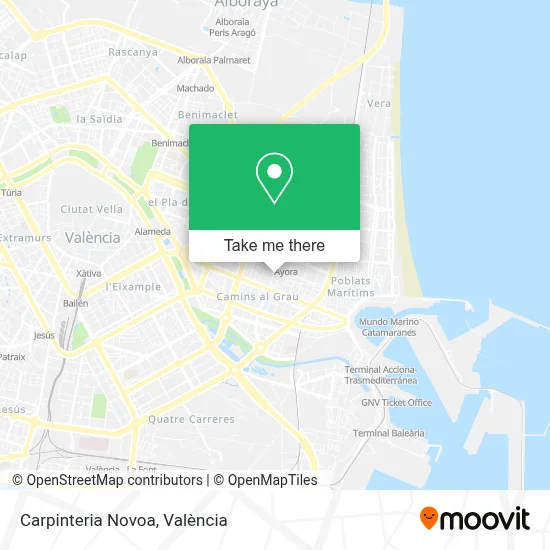 Carpinteria Novoa map