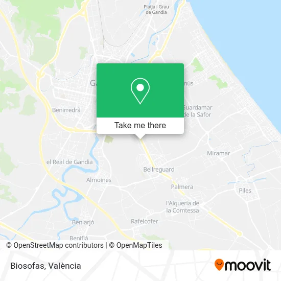Biosofas map