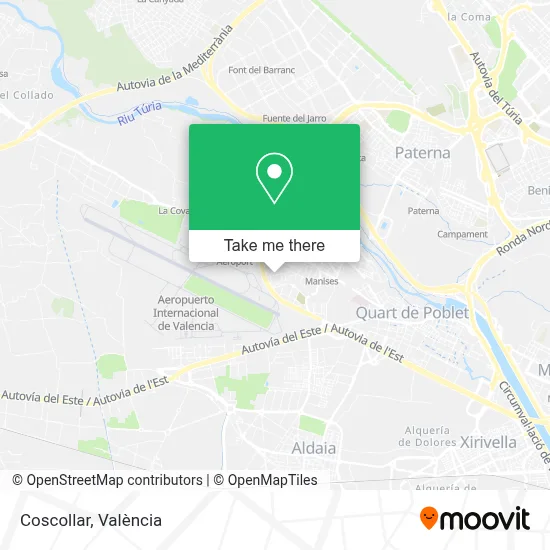 Coscollar map