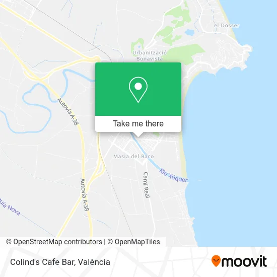 Colind's Cafe Bar map