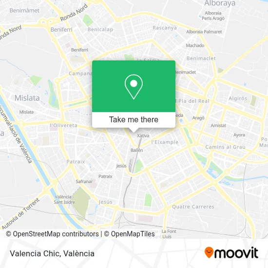 Valencia Chic map