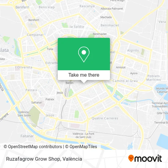 Ruzafagrow Grow Shop map